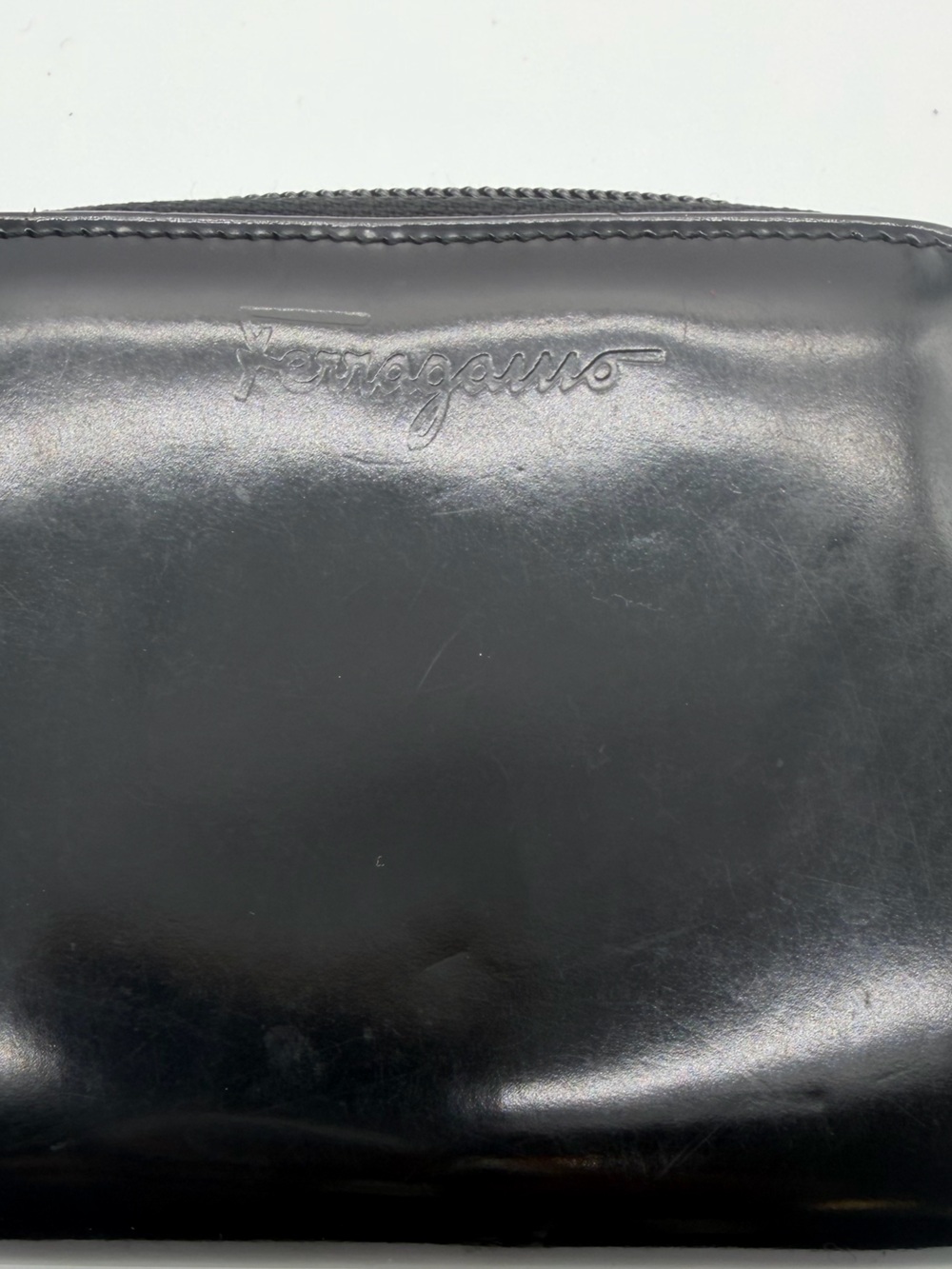 Salvatore Ferragamo Black Leather Men's Wallet